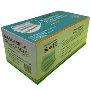 Mascarilla Quirúrgica S+H en caja de 50 unidades