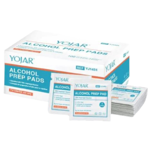 Alcohol Prep Pad en caja de 100 unidades