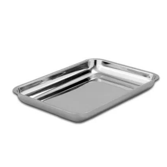 Bandeja de acero inoxidable sin tapa