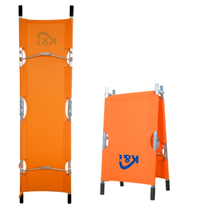 Camilla plegable anaranjada