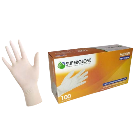 Guantes de examinación sin polvo