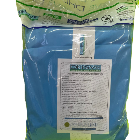 Paquete de cirugía abdominal desechable