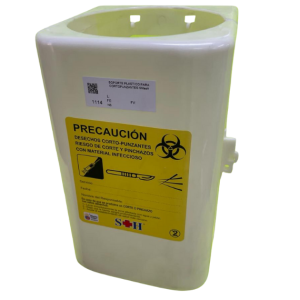 Soporte para cortopunzantes de plástico