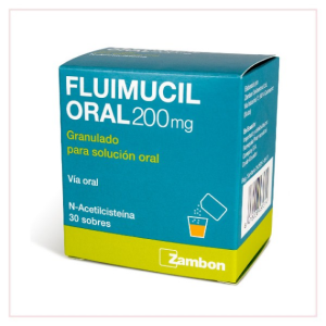 Fluimucil oral 200mg en sobres