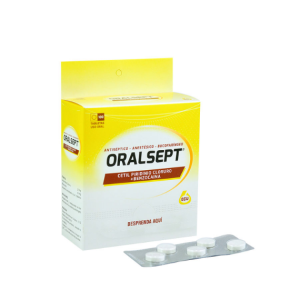 Oralsept tabx2/6mg en distintas presentaciones