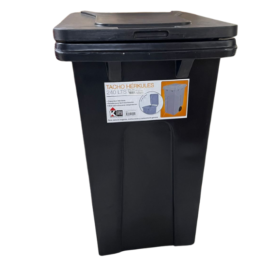 Contenedor negro de 240 litros