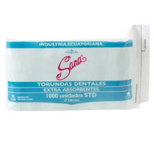 Algodón en torundas odontológicas