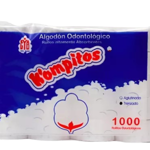 Torundas odontológicas trenzadas Kompitos x 1000 unidades