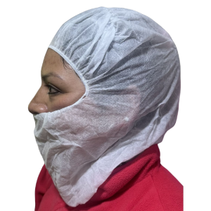 Cofia Blanca Cara Completa Cabello Barba