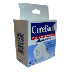 Esparadrapo Microporoso Color Blanco CureBand 1 Pulgada x 5 Yardas