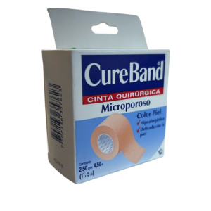 Esparadrapo Microporoso Color Piel CureBand 1 Pulgada x 5 Yardas