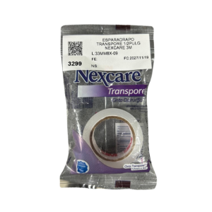 Esparadrapo Transpore 1/2 pulgada x 3 metros 3M