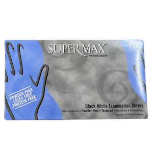 Guante de Examinación Nitrilo Negro Caja x 100 Dif. Presentaciones