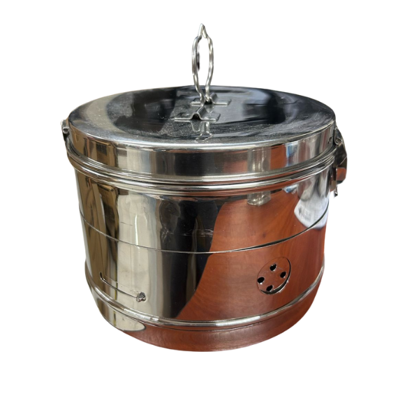 Tambor de Gasa Acero Inoxidable 1800ml