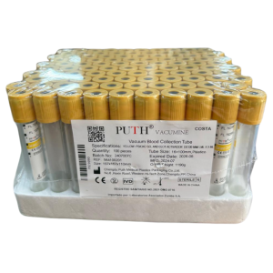 Tubo Recolección Sangre Amarillo Con Gel y Clot Activador 9ml