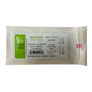 Sutura Nylon Azul Aguja Curva Dif. Medidas