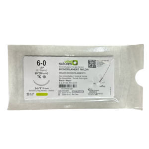 Sutura Nylon Negro Aguja Curva Dif. Medidas