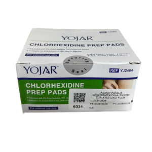 Clorhexidina Pre Pad al 2% Caja de 100 Pads