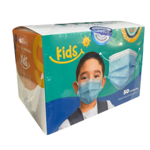 Mascarillas Quirúrgica con Elástico Infantil Caja de 50 Unidades