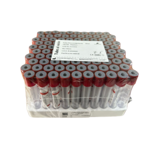 Tubo Tapa Roja de Plástico con Clot Activador 10ml