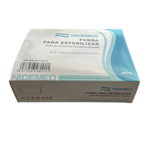 Funda para Esterilizar 160 x 200 mm Paquete de 200 Unidades Nicemed