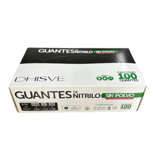 Guante de Nitrilo Negro Extra Large Caja x 100 Dhisve