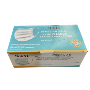 Mascarilla Quirúrgica S+H Caja x 50 Unidades