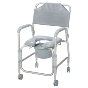 Silla de Baño Liviana de Aluminio con Ruedas Drive Medical