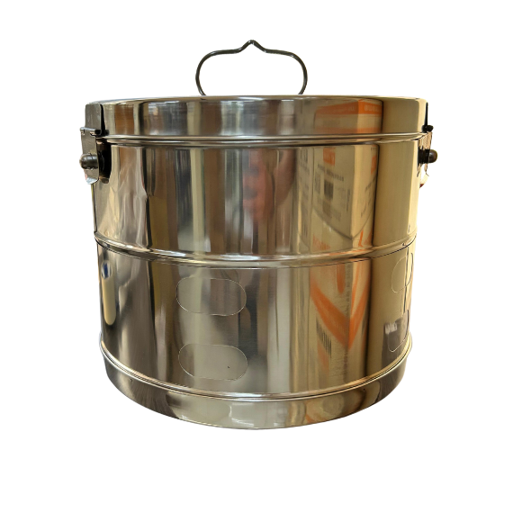 Tambor de Gasa Acero Inoxidable Grande 13 Litros