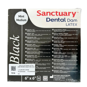 Dique de Goma Negro 6 x 6 Sanctuary