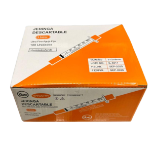 Jeringa de Insulina 0.3ml 31G x 6mm Vanjerin