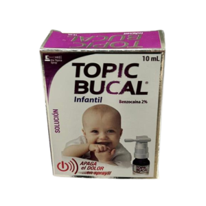 Topic Bucal Infantil 10 mL benzocaína al 2%